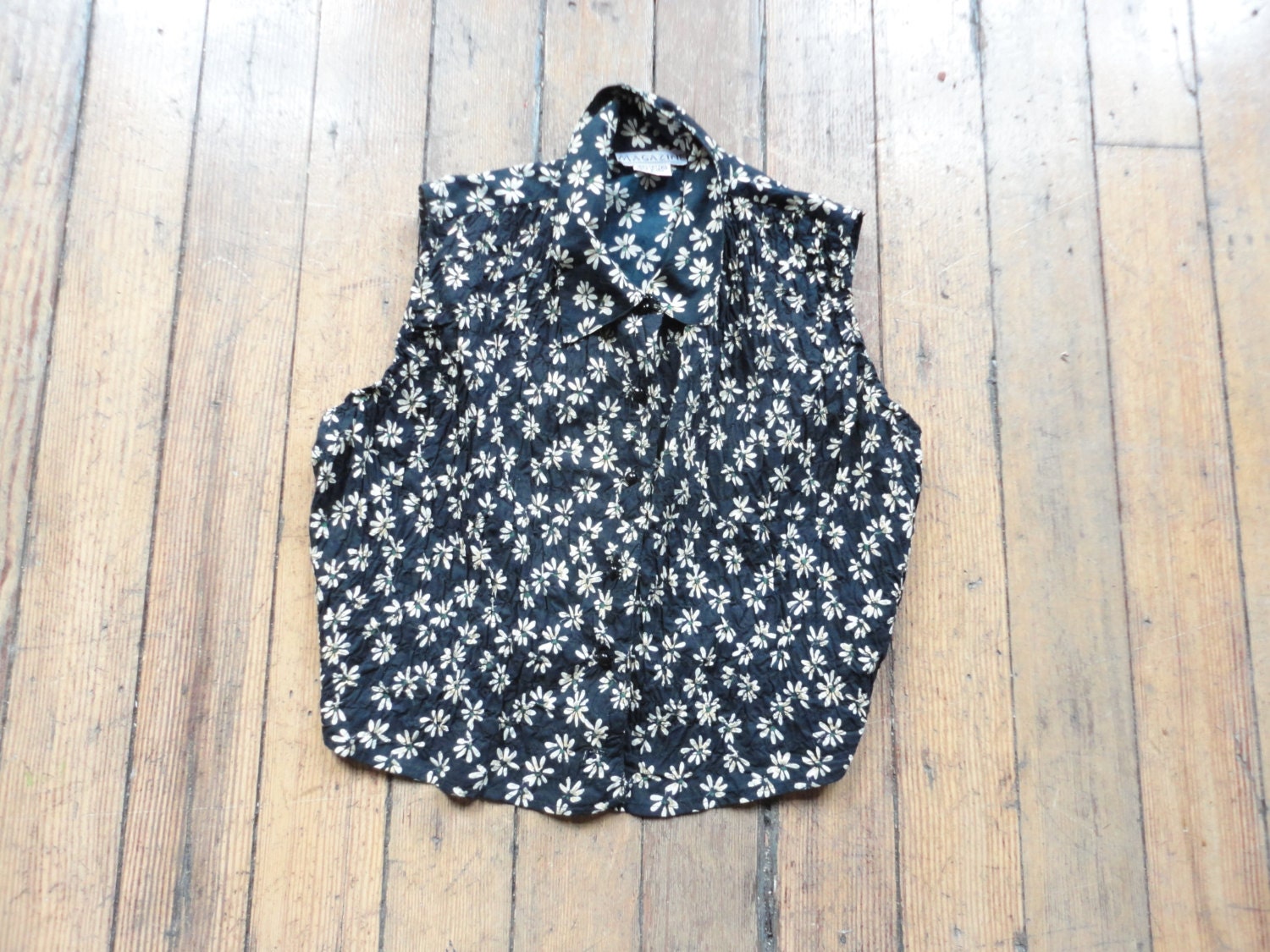 vintage tank tops, sleeveless top, women's tank top, crop top, floral tank top