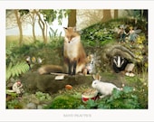 Woodland Art  Print      ' Band Practice with the Dawn Chorus '