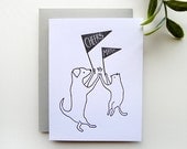 Letterpress Cheers Mate - Single Card