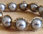 Matching mommy mother of pearl & Polynesian roping bodhi bracelet