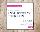 Nautical Save the Date / Modern Save the Date / Preppy Save the Date