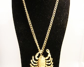 Vintage Razza Large Scorpio Scorpion Necklace