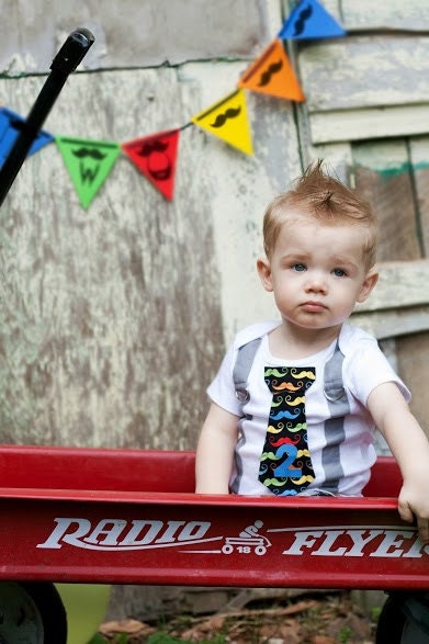 Baby Boy Tie Onesie, Little Man Mustache, Personalized Photo Prop, Boy Birthday