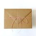12 Blank Flat Note Cards & Envelopes - 3.5x5 - Kraft Paper - 12 pack