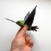 Hummingbird  paper mache Art bird sculpture original designer handmade