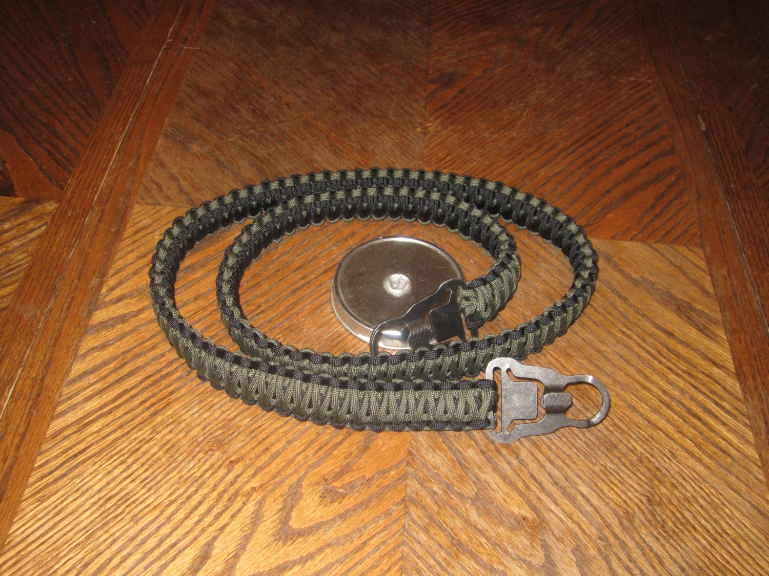 550 Paracord Survival Gun Rifle Sling- US Made- King Cobra with M.A.S.H. Hooks