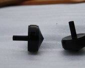one african blackwood spinning top toy