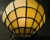 Stain Glass Seashell Lamp For Candle or Electric Light