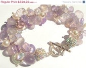 50% OFF SALE Amethyst Bracelet by Amanda Lynne LUXE