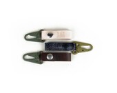 Key Chain Tether - Veg tan leather, Milspec