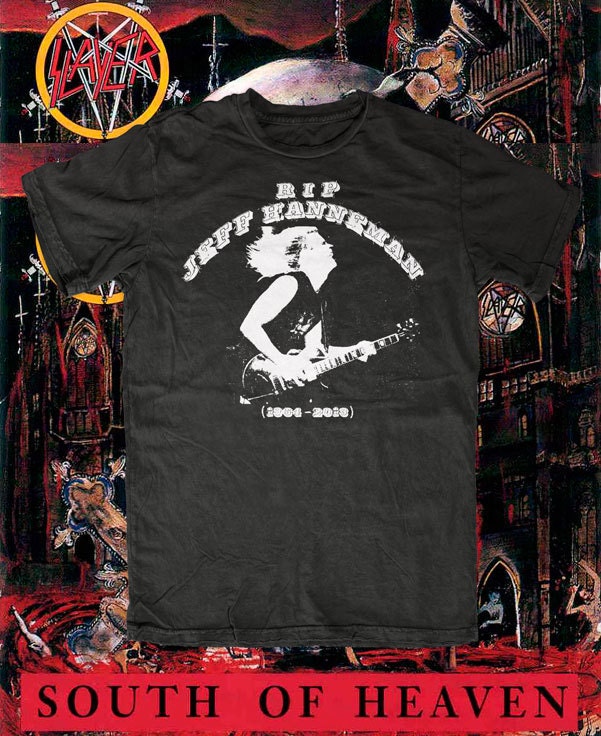 slayer jeff hanneman tribute t-shirt, american apparel Also available on crewnecks and hoodies