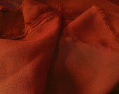 Solid Chiffon Rusted Copper 58 Inch Fabric by the Yard, 1 Yard.