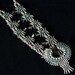 Vintage Native American Zuni Sterling & Turquoise Needlepoint Squash Blossom