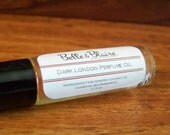 Vegan - Dark London Perfume Oil- Black Cherry, Rose, Jasmine- Roll On Perfume