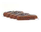 Set of 10, Groomsmen Gift, Best Man Gift, Usher, Ring Bearer, Laser Engraved Rosewood Multi Tools Multitool Knives
