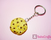 Chocolate Chip Cookie Keychain Polymer Clay
