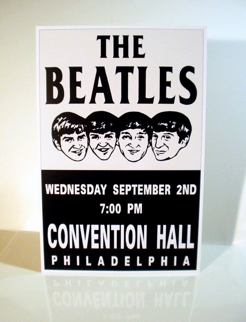 The Beatles Philadelphia Convention Center Concert Stand-up Display