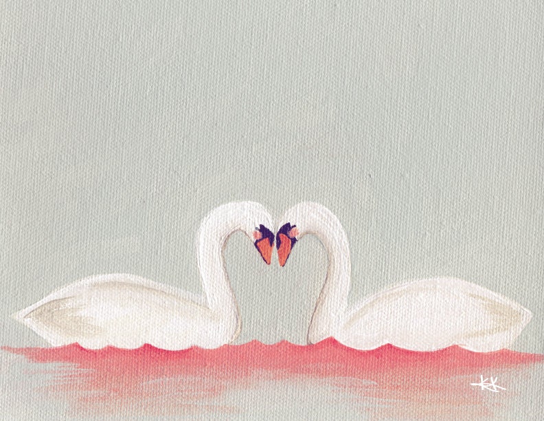 Quiet Love Swans Print