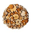 Tree slice Art Rustic Tree slices sculpture Abstract 3d Art wall hanging woodland decor Woods Natural wood Tree bark circular art