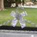 wedding dress hanger with pearl beads, brooch, ribbon and lots of bling makes great gift  and keepsake for bride and entire bridal party