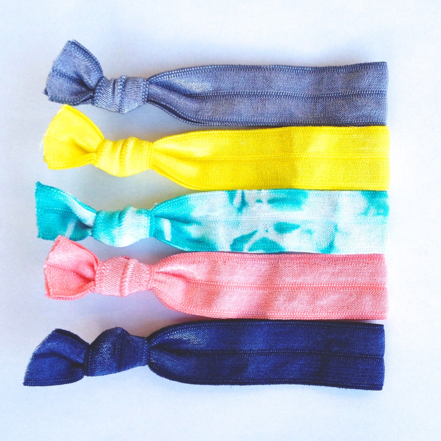 Cute tie dye hair ties (Lauren's Cocktail Party Set) French Ties classy colors