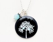 Family Tree Necklace Tree of Life Personalized Family Tree Pendant Sterling Silver
