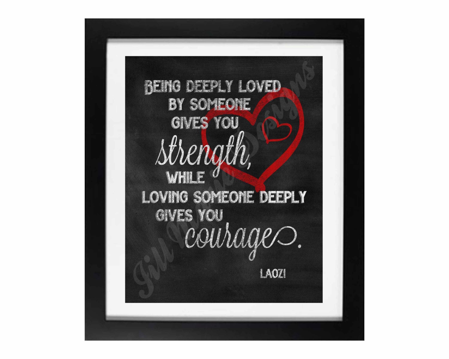 Quote Digital Printable - Instant Download: "Being Deeply Loved..." by Laozi