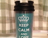 Keep Calm And Love Zeta Travelers Mug