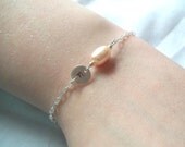 Personalized Freshwater Pearl Bracelet -- MADE TO ORDER