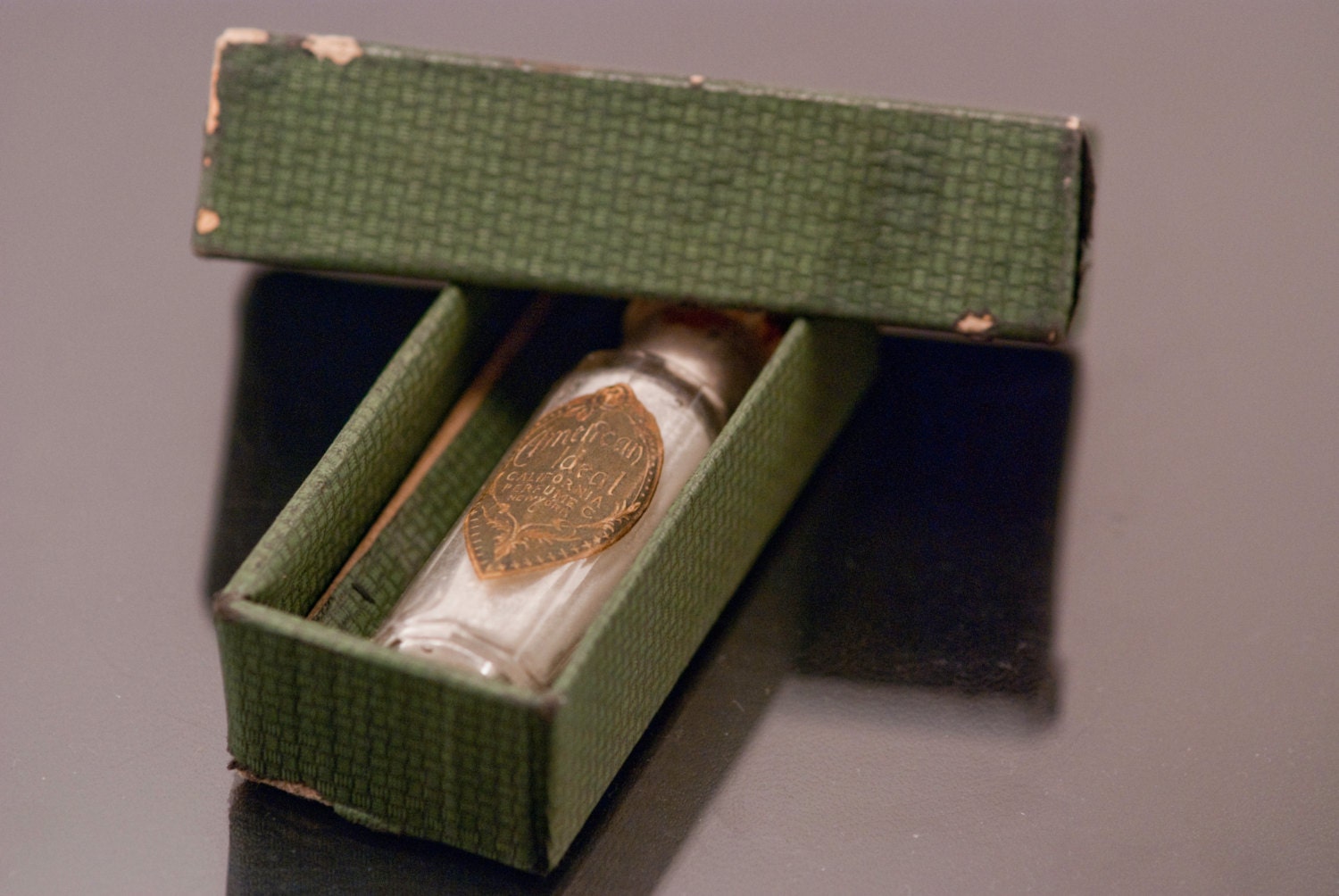 American Ideal California Perfume Bottle with Original Box 1915