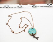 PURE SPIRIT necklace -hand stamped spiritual quotes jewelry - handmade artisan jewelry - Uk seller