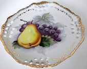 Vintage, Lefton China Fruit Plate, Wall Hanging