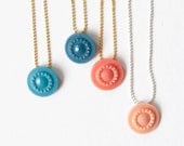 Vintage button necklace.