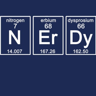 Periodic NERDY T-Shirt Science Chemistry Funny Geekery Geek Nerd Humor Tee Shirt Tshirt Mens Womens Kids S-3XL