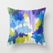 WINTER DREAMING - Original Throw Pillow Cover 18 x 18 inches, Bold Beautiful Dreamy Color Abstract Painting Modern Stylish Home Decor