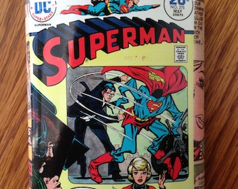 Superman Vintage Super Hero Comic Book Stainless Steel Hip Flask