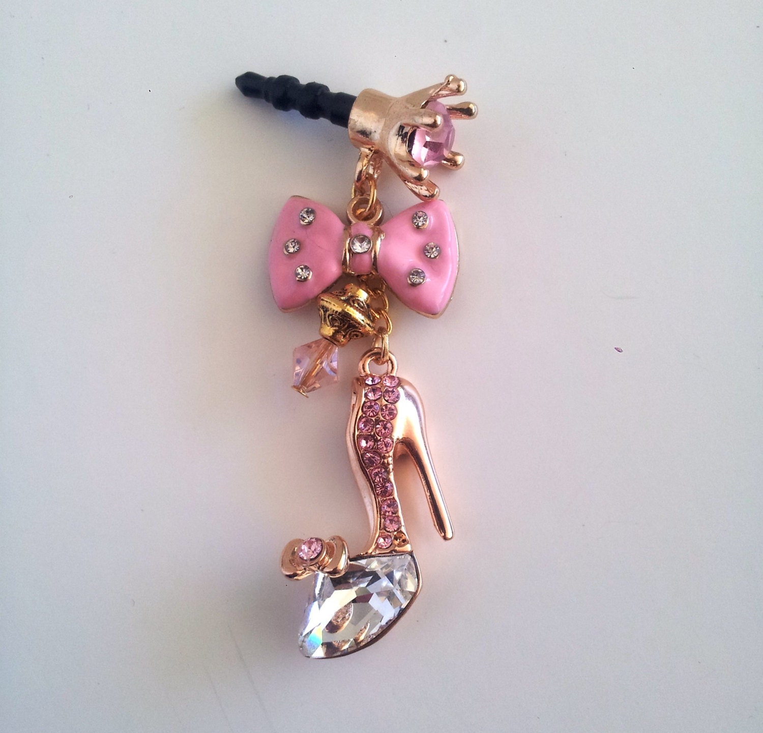 Rare shoe lover charm cell phone dust plug iphone galaxy HTC headphone jack