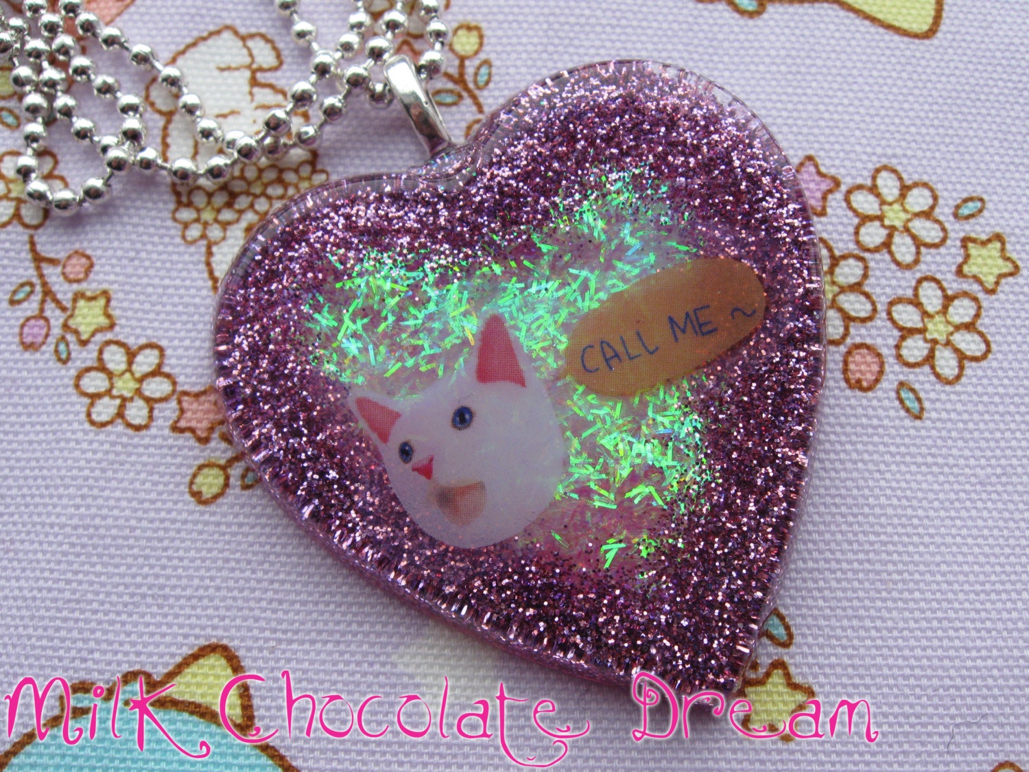 Call Me Kitten Resin Necklace