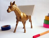 Custom Color Zebra Toy Business Card Holder // Any Color--Your Choice // Unique Gift Idea