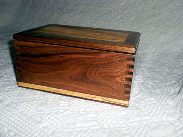 Wooden Box - A Walnut & Spalted Maple Keepsake Box