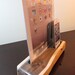 For Amanda. Beautiful hand made black walnut wood docking &  charging station for iPad or iPhone 4 or the new iPhone 5