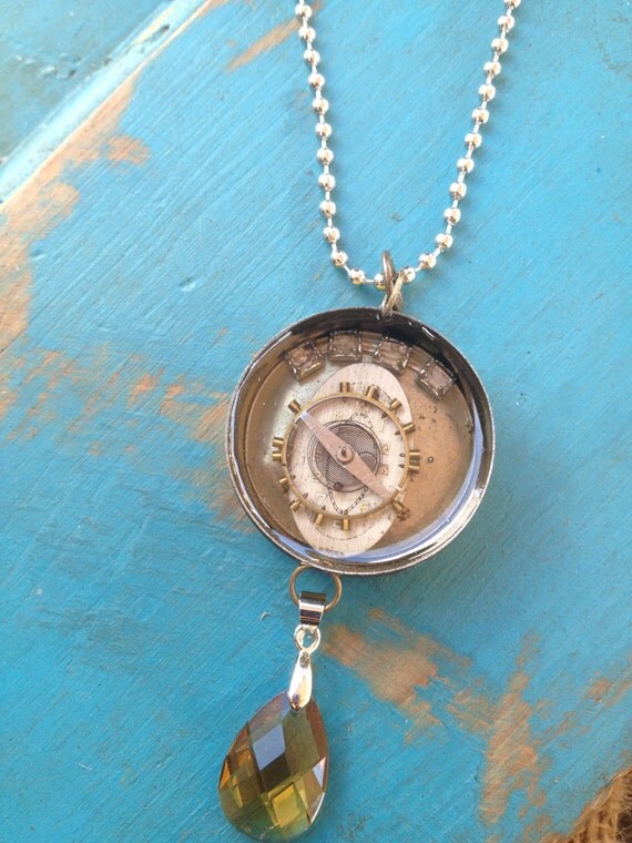 Buy artwatches - Altered Art Watch Necklace