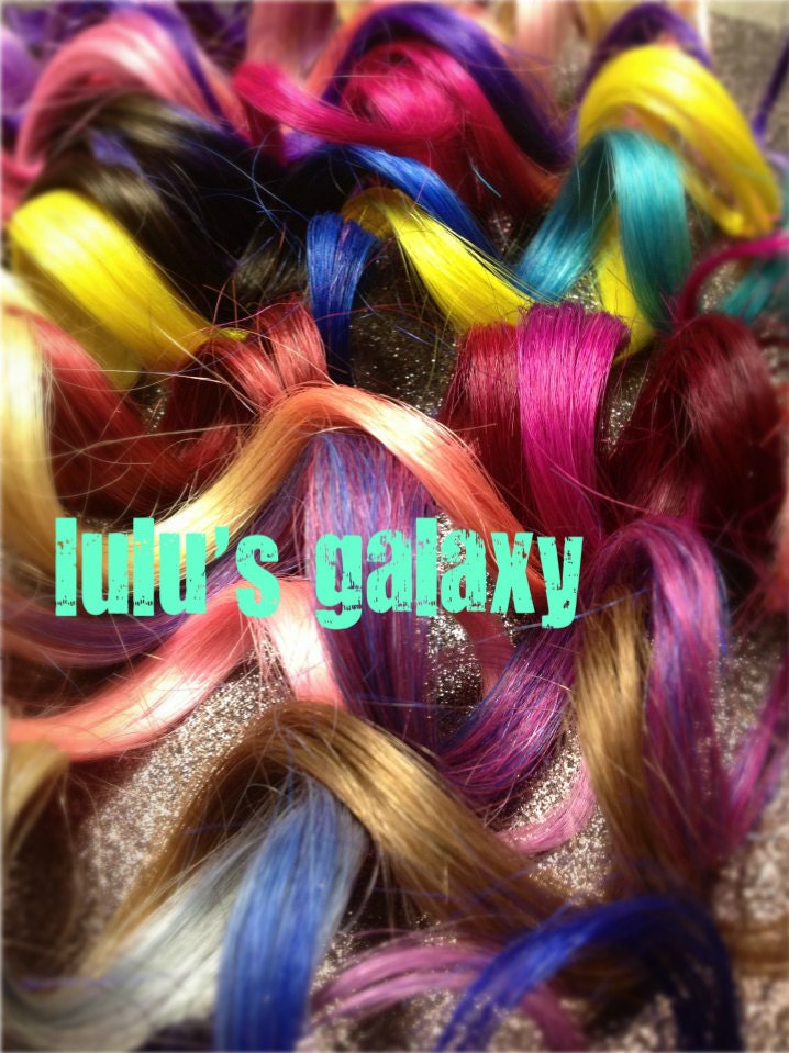 ROCKSTAR OMBRE/ choose your colors / human hair extension/ clip-in hair wefts/  free people style (4) hair extensions