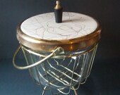 Mad Men Ice Bucket with Footed Stand and Lid