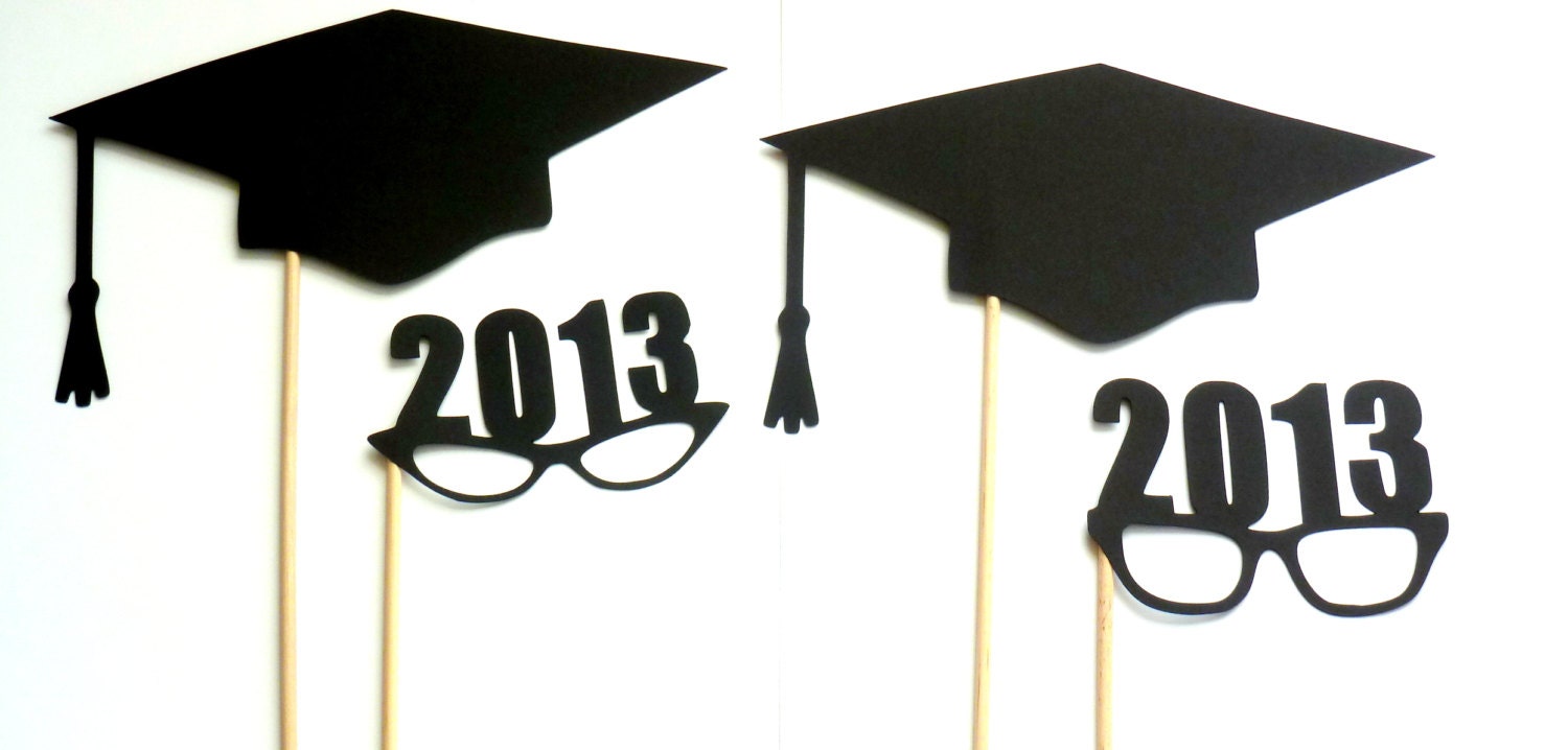 Graduation Photo Booth Props. Class of 2013 Photo Props. Photo Booth