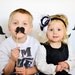 100 Mustache Moustache Photo Booth Props Photo Props Variety Pack - 3 inch -  2 inch - 1 inch