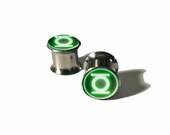 Green Lantern Plugs 8g - 5/8"