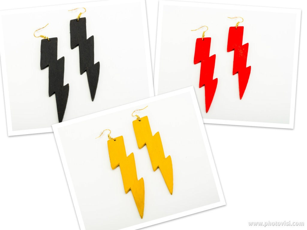 Electrifying Wooden earrings