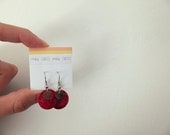 Nacre silver earrings / Pink nacre earrings / Spring earrings / mother of pearl earrings / Simple earrings