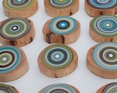 Set of 18 Tree Rings - Birthday Gift - Eco Friendly Wall Decor - Reclaimed Wall Art - Unique Gift